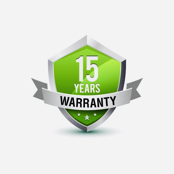 15 Years Warranty